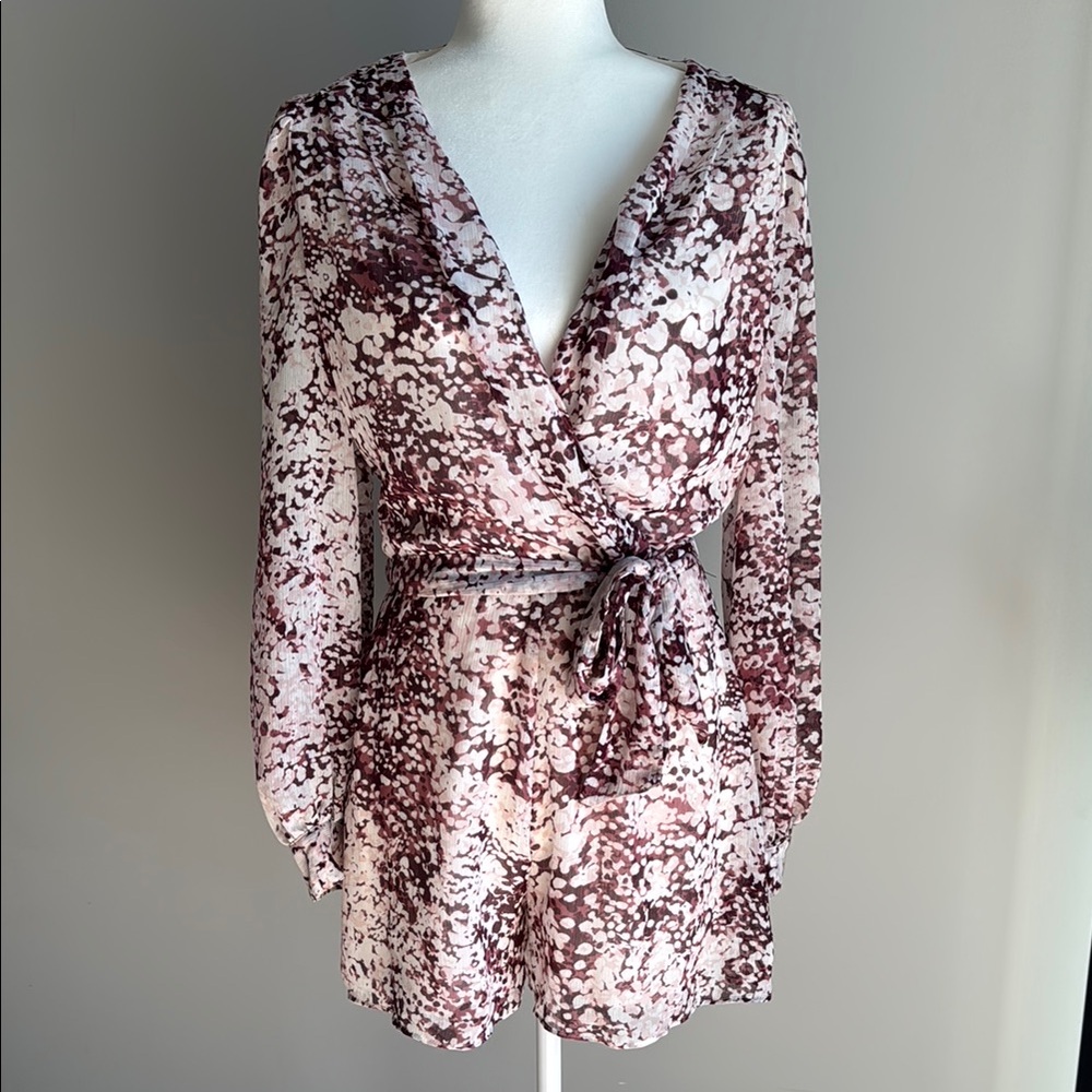 Floral Long Sleeve Romper